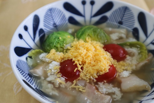 ＜栄養・健康レシピ＞芽キャベツのスープ